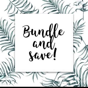 Create a bundle or make a reasonable offer and save!